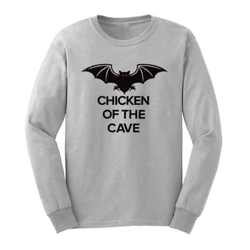 

Loo Show Mens Chicken of The Cave Long Sleeve T-Shirts Casual Men Tee