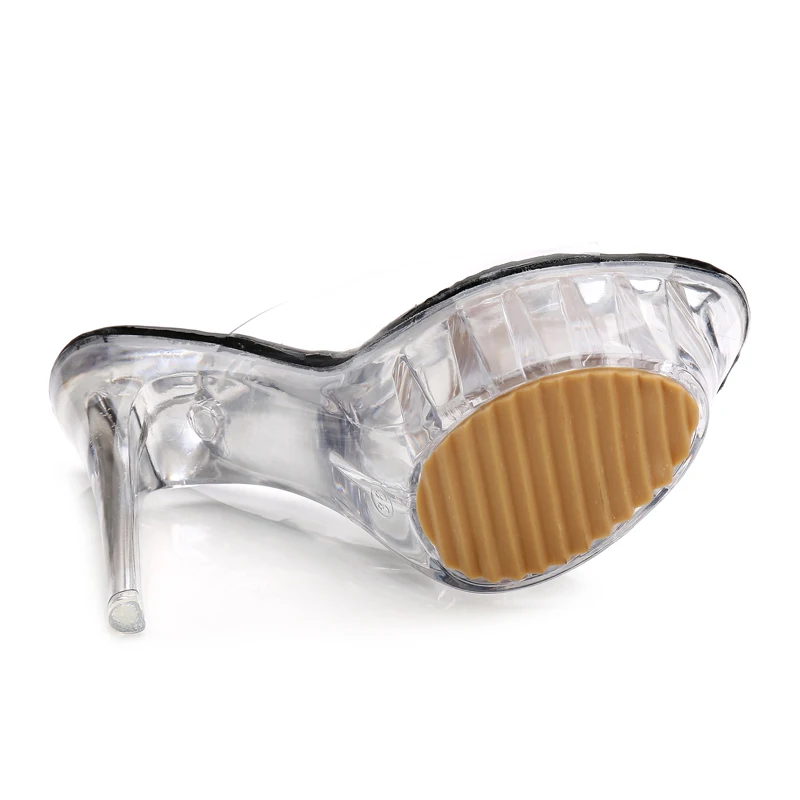 Босоножки прозрачные на высоком каблуке 14 см размеры 5 13|shoes transparent|transparent