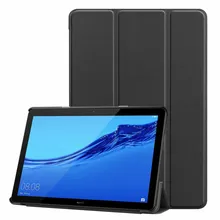 Ультратонкий чехол из искусственной кожи для huawei mediapad T5 AGS2-W09/L09/L03/W19 10," чехол-подставка для huawei mediapad T5 10 чехол+ ручка-пленка