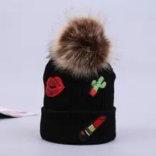 Аксессуары для одежды береты! Женские девочек Шапка Зимняя Вязаная Шапка-бини лыжный Кепки теплая шапка с помпоном
