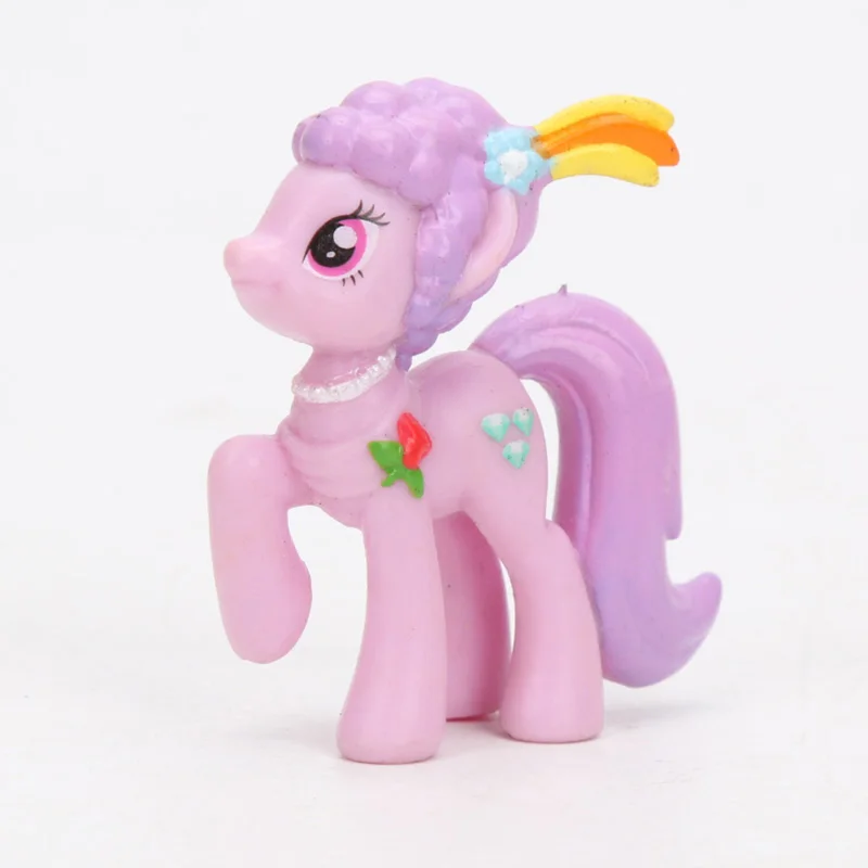 Игрушки My Little Pony, мини пони, ПВХ, фигурка принцессы, радуга, Дэш, Сумеречная искорка, яблоко, Джек, Рарити, куклы для девочек