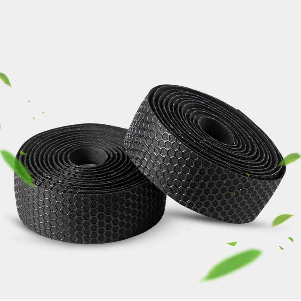

Cycling Road Bike Sports Bicycle Foam Handlebar Wrap Tape W/ 2 Bar Plugs Kit New