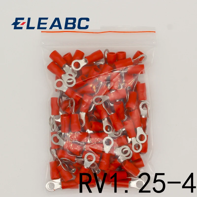 RV1.25-4 красное кольцо изолированное мобильное радио VHF обжимной терминал