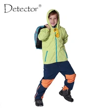 Детские спортивные куртки для мальчиков и девочек, верхняя одежда Детские пальто двухслойные водонепроницаемые ветрозащитные Брендовые куртки для мальчиков