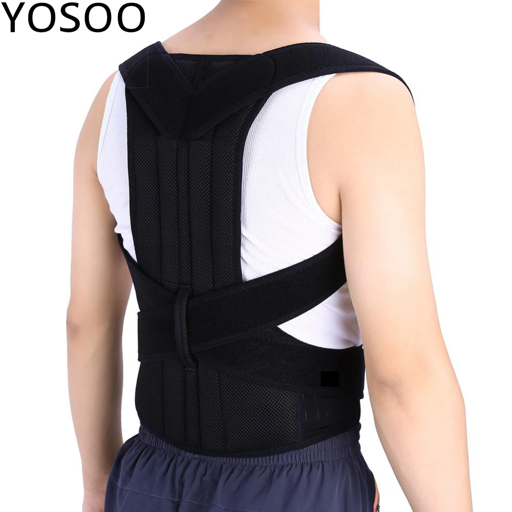 

Oversea Braces Back Corset Shoulder Support Back Belt Posture Correction Adustable Adult Back Shoulder Support Belt