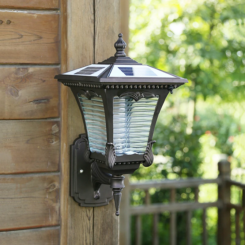 Solar Led Garten Wand Lampe Außen Villa Balkon Beleuchtung Solar Led Garten Wand Lampe Außen Villa Balkon Beleuchtung Waterprood Moderne Countyard Wandlampen In