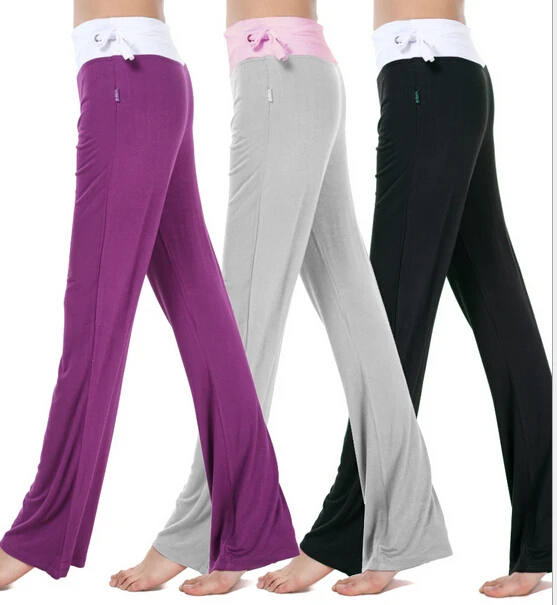M 2XL!!!Plus Size Women Modal Long Loose Yoga sport Pants Ladies Yoga