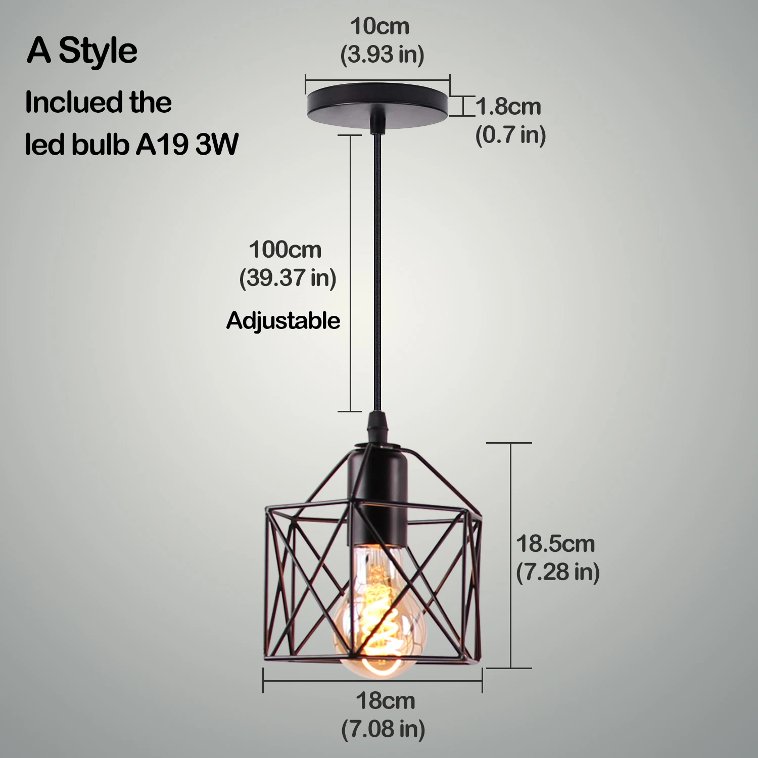 Подвесной светильник винтажные подвесные светильники Железный Лофт в стиле минимализма клетка Пирамида подвеска лампа Современная промышленная металлическая Подвесная лампа салон E27 светодиодный настольн