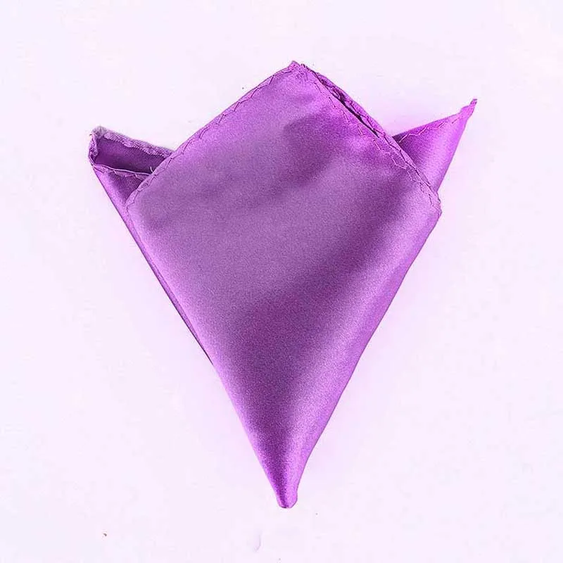 Роскошный мужской платок носовой платок из полиэстера бизнес Карманный квадратный полотенце для сундуков банкет годовщина коммерческий 22*22 см - Цвет: Lilac  Lavender