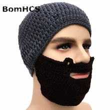 BomHCS Novetly рыцарь борода, шляпа вязаные шапочки зимний теплый непродуваемый забавные теплые шапки для Для мужчин Для женщин