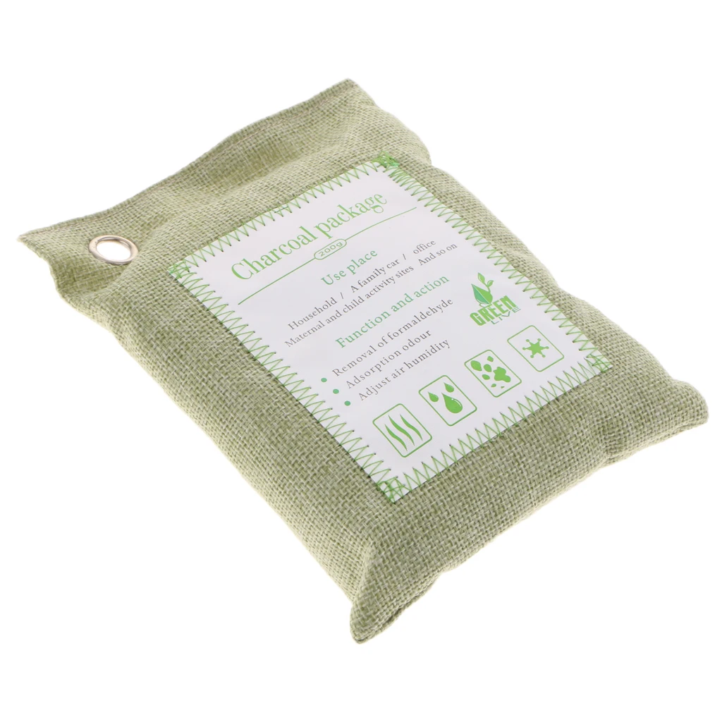 200g Bamboo Charcoal Air Purifying Freshener Odor Eliminator Bag Car Bamboo Charcoal Bag Nets