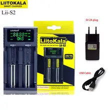 Liitkala Lii-S4 S2 S1 402 202 100 Зарядное устройство 3,7 V 18650 18350 21700 20700B 20700 14500 26650 1,2 V AA, AAA, никель-металл-гидридного Смарт Зарядное устройство+ 5V Plug