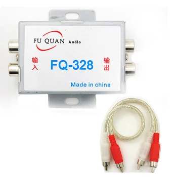 

RCA Plug High Quality Noise Filter DC 12V Vehicle Car Audio Amplifier Amp Aluminum Shell For DVD Stereos LOOP ISOLATOR