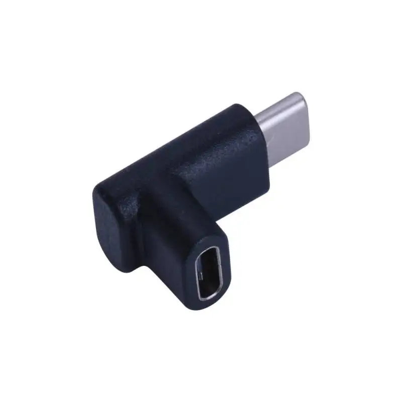 USB3.1Type-C штекер к USB3.1Type-C Женский Адаптер конвертера с 90 градусов под прямым углом Боковой изгиб для смартфона компьютера