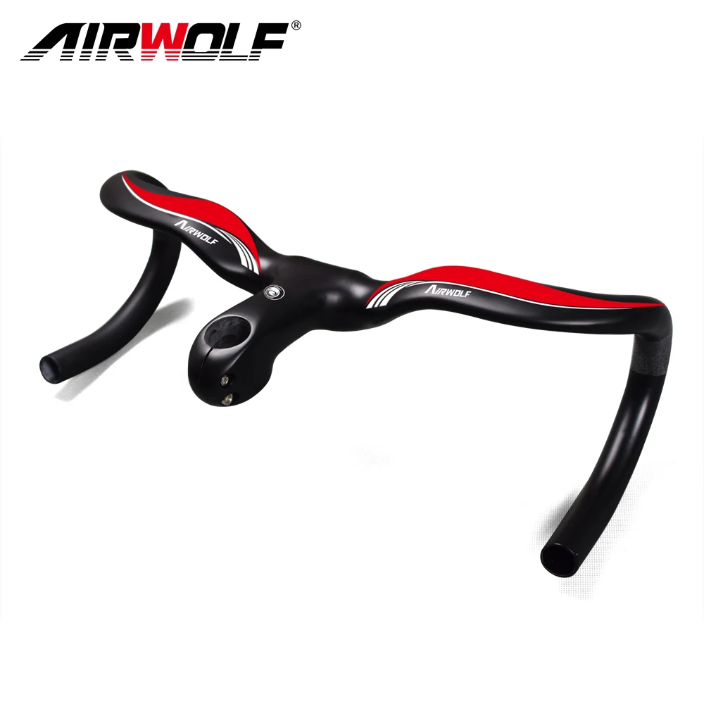 Airwolf углеродный руль для велосипеда полностью шоссейного части guidon velo route carbone