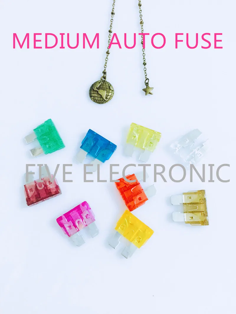 

10pcs/lot, Medium AUTO FUSE 5A-40A/32V,CAR FUSES, Auto blade fuse