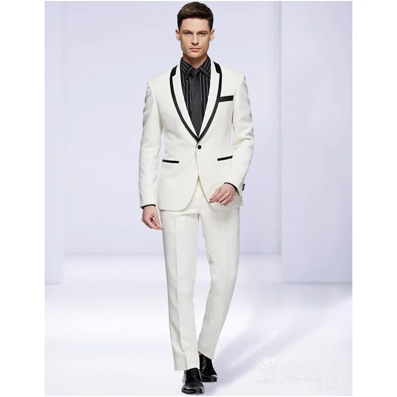 Black-Edge-Groom-Tuxedos-1-buttons-Groomsman-Suit-High-Quality-Wedding-suit-Custom-Made-Man-Suit (1)