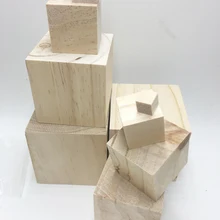 1,3"(3,5 см) 35 мм кубики из дерева «сделай сам» незавершенный кубики из дерева блоки бусины для украшения