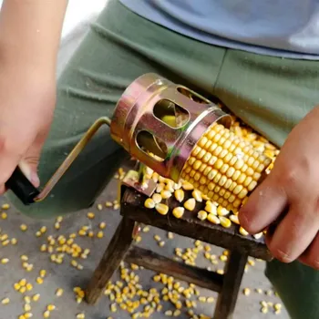 

Home Use Corn Thresher Manual Circular Corn Stripper Machine Creative Durable Metal Scrapper Peeler Ultra Sharp Kitchen Tool