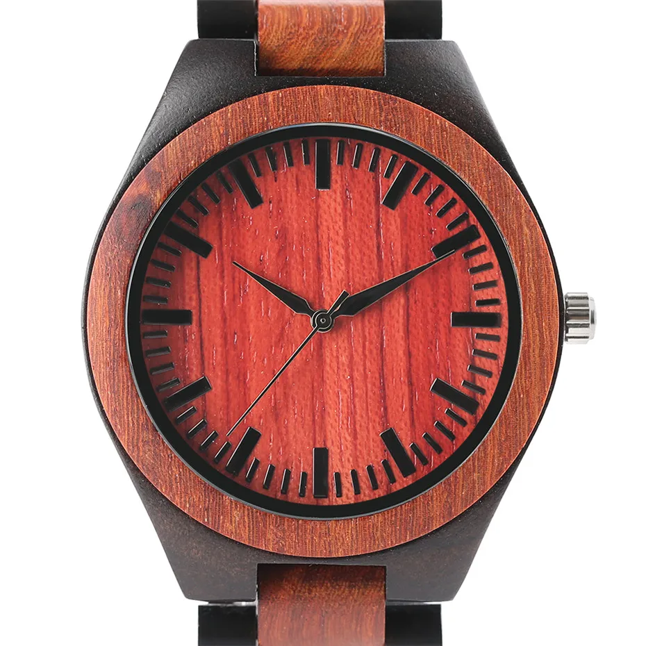 YISUYA 2017 New Arrival Mens Wood Watch Quartz Red Walnut Wooden Bamboo Watch Luxury Casual Quartz Sport Watches Relojes Hombre Montre Homme  (10)