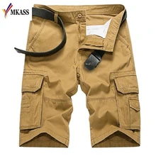 Мужские летние армейские карго рабочие Короткие повседневные хлопковые Бермуды, шорты для мужчин модный бренд на открытом воздухе комбинезон пятые брюки плюс размер