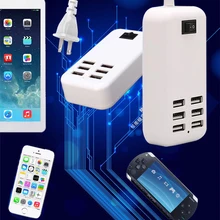 30 Вт настольная розетка Универсальный 6 USB настенное зарядное устройство адаптер питания для htc sony Nokia Blackberry samsung iPhone Tablet TAB