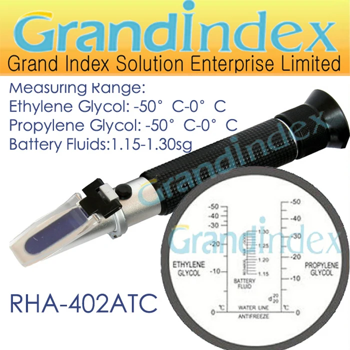 RHA 402ATC Antifreeze/Battery Refractometer with three scalesin