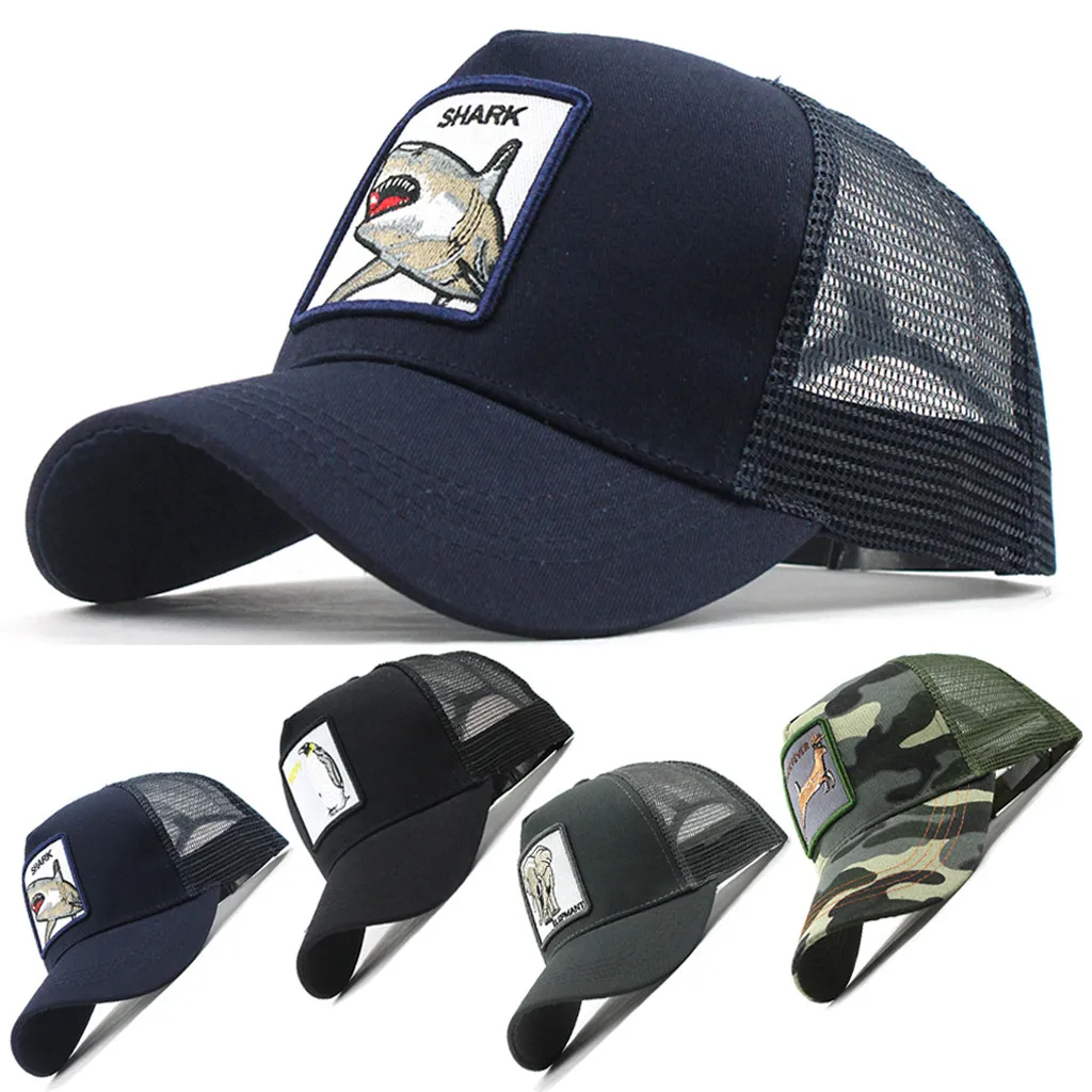 

Summer Unisex Women Men Adjustable Casual Outdoor Cotton Animal Embroidered Baseball Visor Cap Hats Fashion Accessories