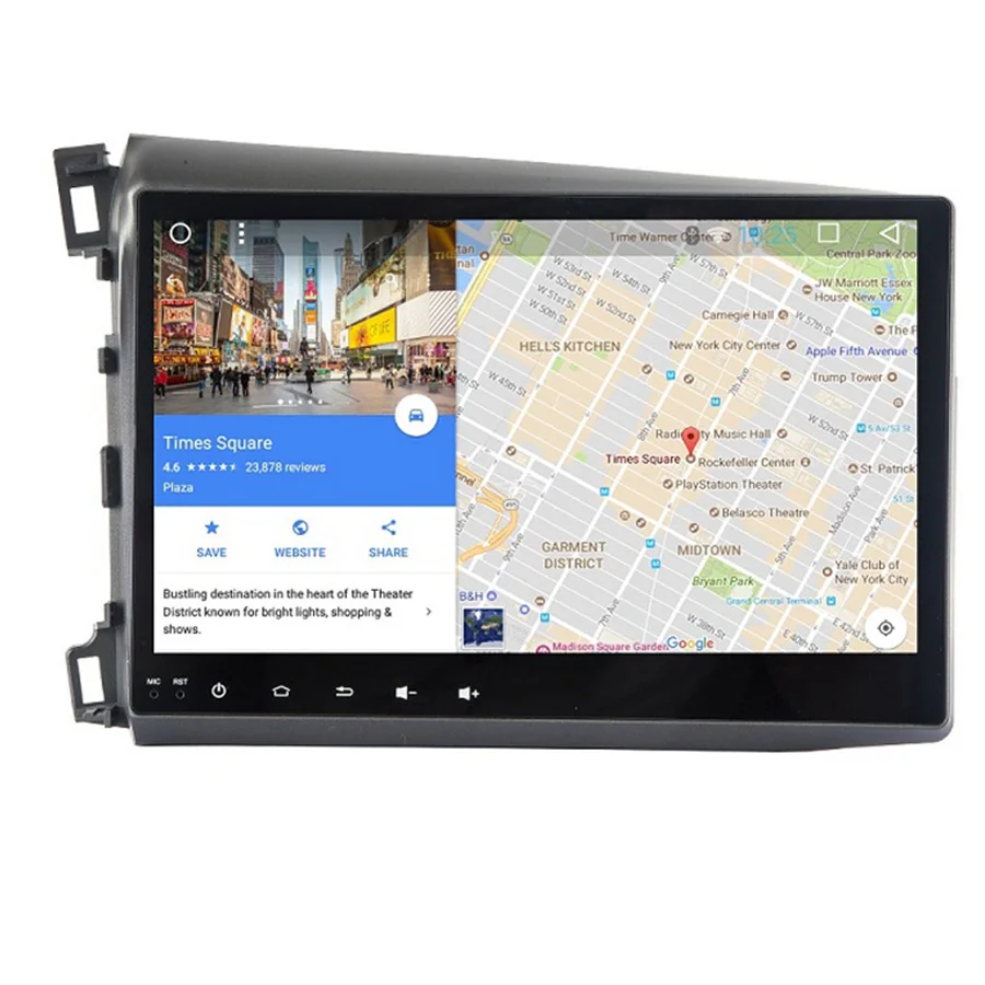 Cheap Asvegen Car Radio For Honda Civic 2012-2015 10.2inch Android 7.1 Car Quad Core Stereo Audio Multimedia Dvd Player GPS Navigation 3