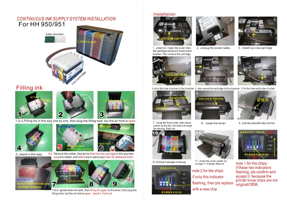 hp officejet pro 8100 ink flashing