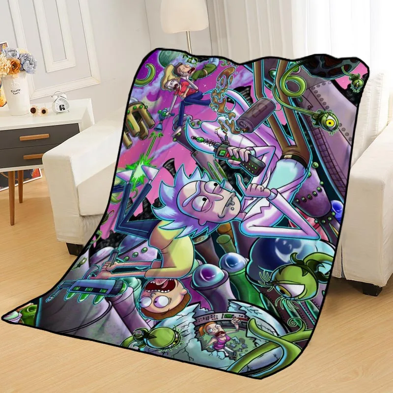 

Personalized Blankets Custom Rick And Morty Blankets for Beds Soft TR DIY Your Picture Dropshipping Throw Travel Blanket