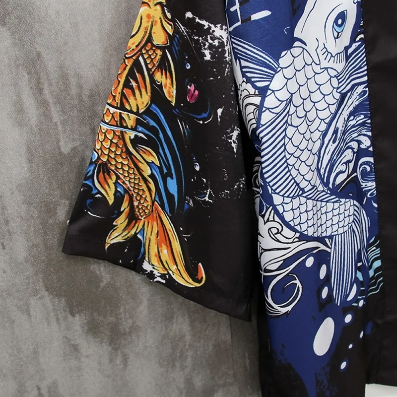 Японское кимоно для мужчин 2019 Yukata Haori каратэ мужской кардиган костюм самурая