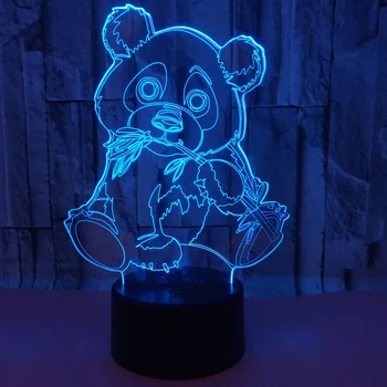 

Panda 3d Lamp 7 Color Led Night Lamps For Kid Touch Led Usb Table Lampara Lampe Baby Sleeping Nightlight Drop Ship Led Usb Light