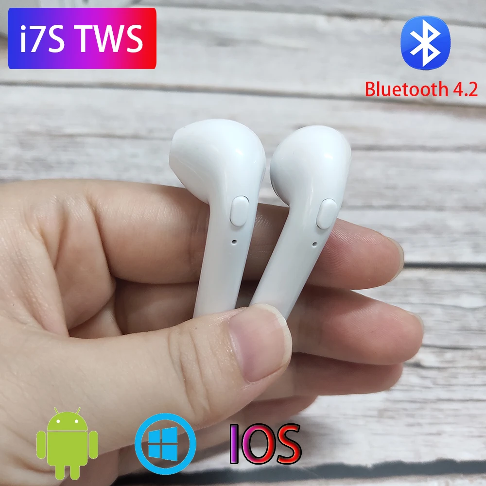 Высокое качество i7s tws Беспроводная bluetooth-гарнитура с активным шумоподавлением стерео наушники с микрофоном i14 tws i9s tws i12