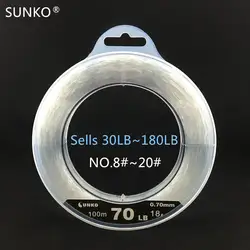 SUNKO бренд 35 ~ 80LB нейлон леска супер сильным лески приманки Рок Рыбалка