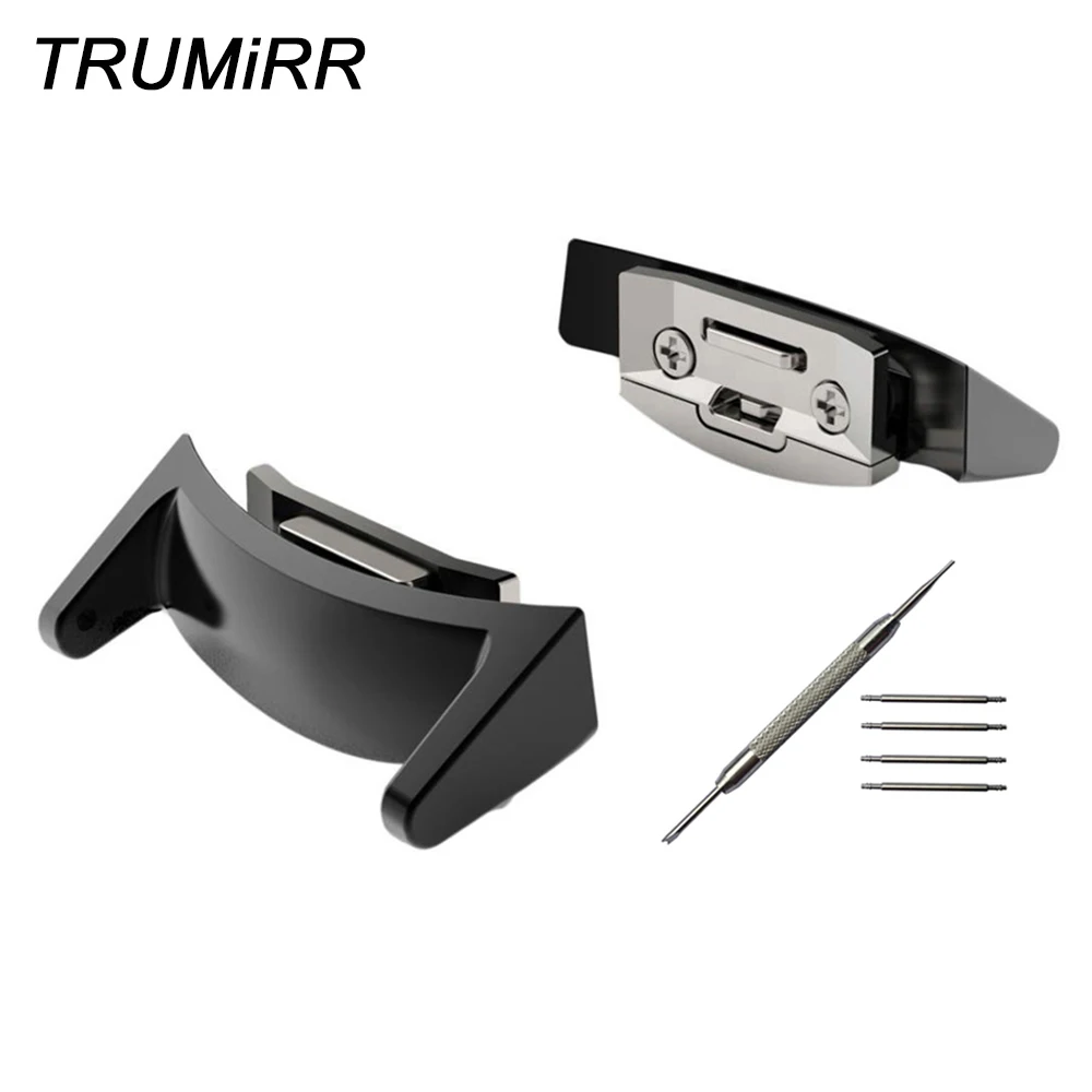 2 Pieces/Lot Watch Band Adapter 20mm Strap Connector Stainless Steel