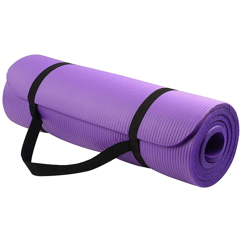 Colchonetas de Yoga antideslizantes NRB de 15mm de grosor, almohadillas de ejercicio para gimnasio, Pilates, con correa de Yoga, 183cm x súper grande|Esterillas yoga| - AliExpress