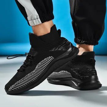 

Summer Sneaker For Men Brand Outdoor High Top Men Casual Shoes Trend Elasticity Summer Leisurel Shoes Shoes New Zapatos Hombre