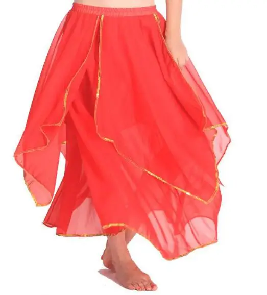 Новая женская дешевая юбка для танца живота шифоновый танцевальный костюм для продажи