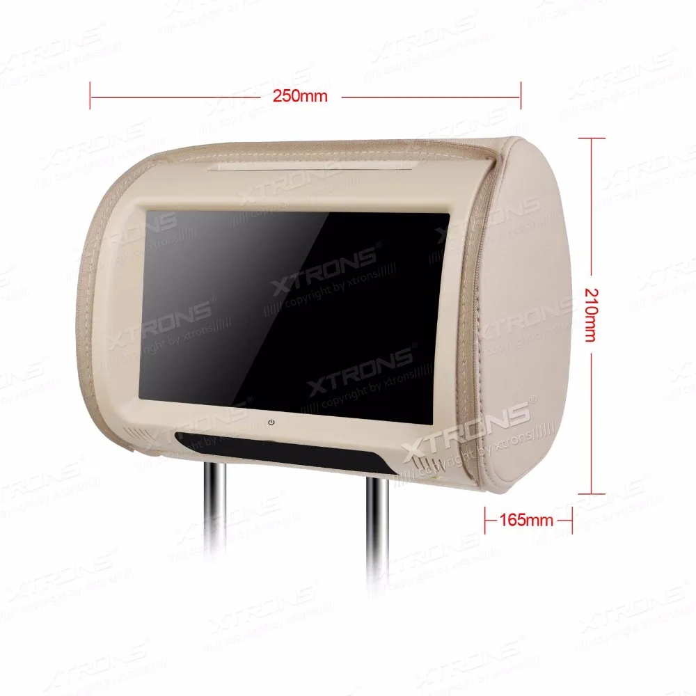 Автомобильные мониторы XTRONS Cream DVD плеер на подголовник 9 "HD 800*480 сенсорный экран