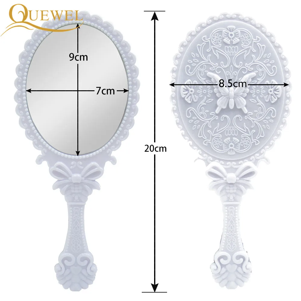 Накладные ресницы зеркало ручное зеркало для ресниц бабочка цветок пластик проверка индикация двойной ресницы Ретро Quewel зеркало