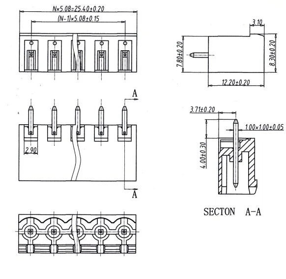 5 компл. 5,08 мм 2/3/4/5/6/7/8/10 P винт плагин PCB клеммный блок 2 EDGK 2edgv открыть прямой штекер/женский Съемный разъем