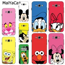 MaiYaCa dibujos animados personaje pintado cubierta de plástico colorido PC teléfono caso para samsung j6 j7 note8 note9 s10 j4 funda coque