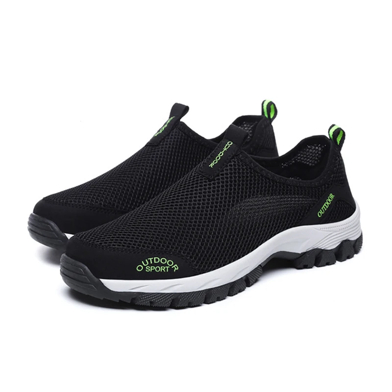 2019 New Summer Mesh Shoes Large Size Men's Breathable Outdoor Non-slip Hiking Wear-resistant Sports | Обувь