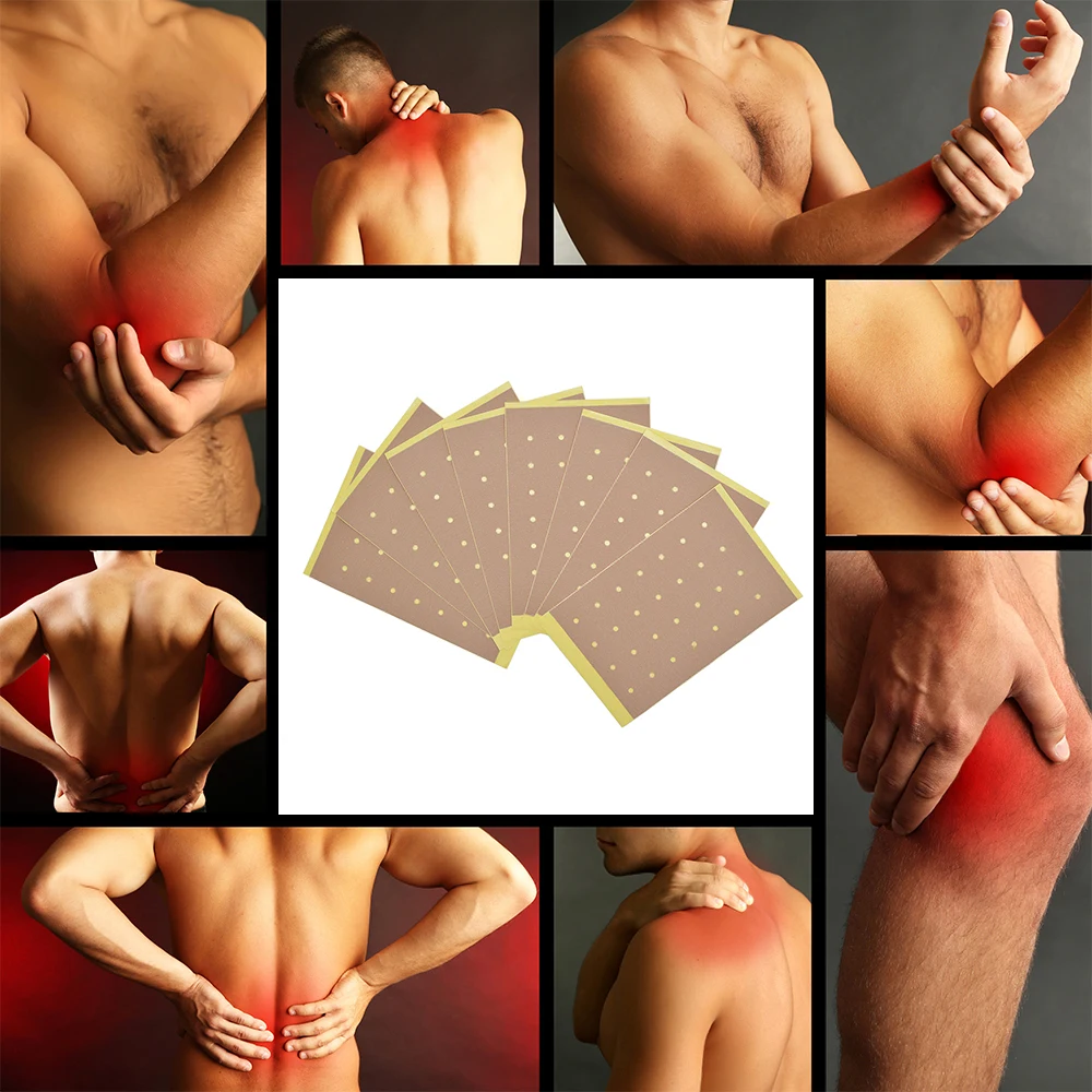 

32Pcs/Lot Health Care Pain Patch Chinese Medical Hot Capsicum Plaster for Joints Pain Relieving Strain Muscle Neck Back Porous