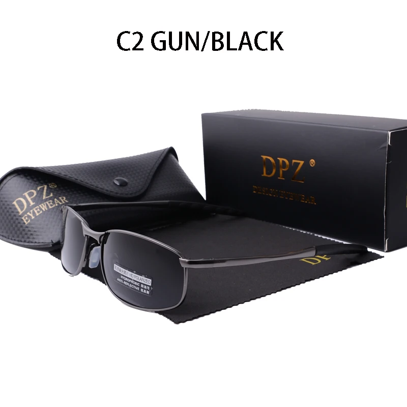 DPZ брендовые Дизайнерские мужские солнцезащитные очки поляризованные очки маленькие линзы лучи вождения wo мужские солнцезащитные очки UV400 - Цвет линз: 395 c2