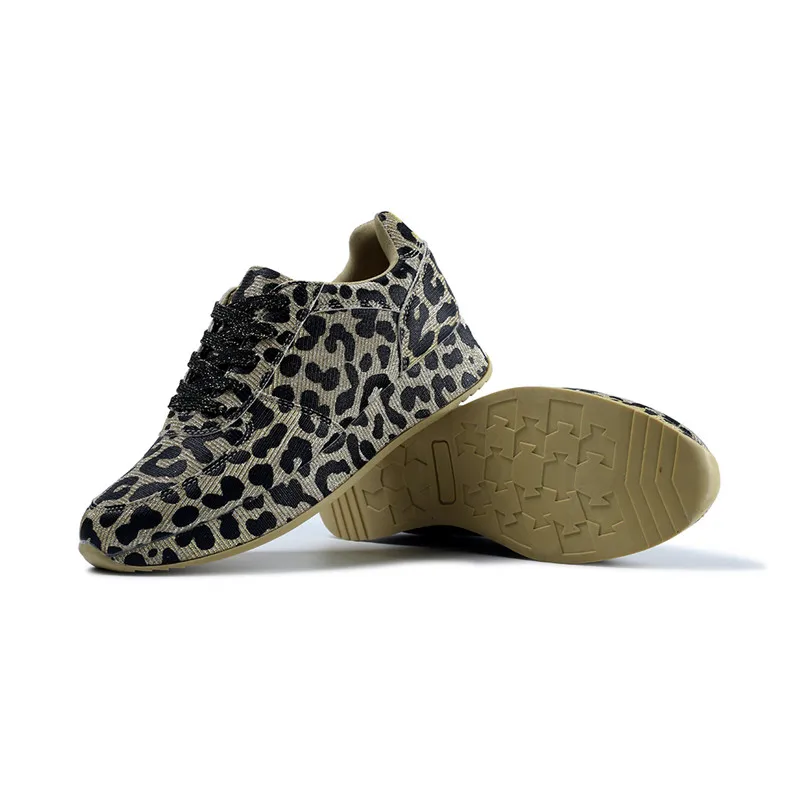 Женская обувь повседневные кроссовки Intense Emotion Leopard Moda Mujer Брендовая в одинаковом