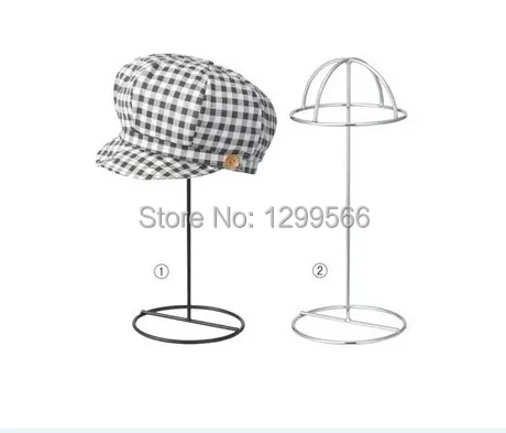2 шт Модные круглые шляпы стенд матовый металлический колпачок/парик/демонстрационная стойка для шляп держатель стойки