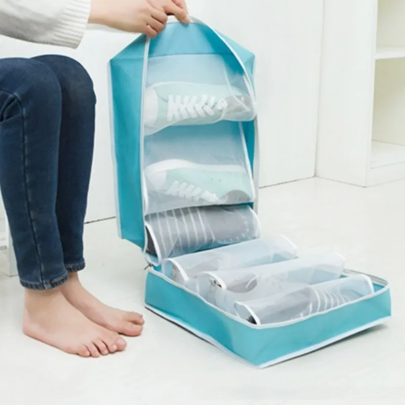 Buy 6 Grids Portable Shoes Travel Storage Bag Oxford