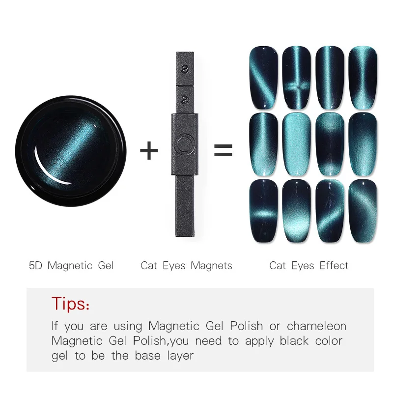 NICOLE DIARY 5D кошачий глаз Гель-лак для ногтей Vernis Полупостоянный 4D УФ Магнитный Гель-лак для ногтей светодиодный гель-праймер для ногтей отмачиваемый 5 мл - Цвет: Magnet and ND-01